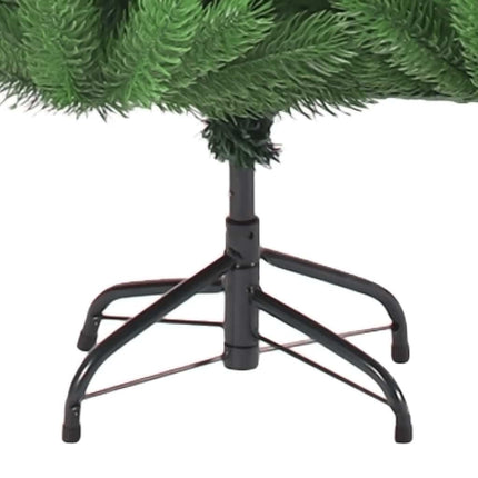 Albero Natale Artificiale Nordmann con LED Palline Verde 240 cm