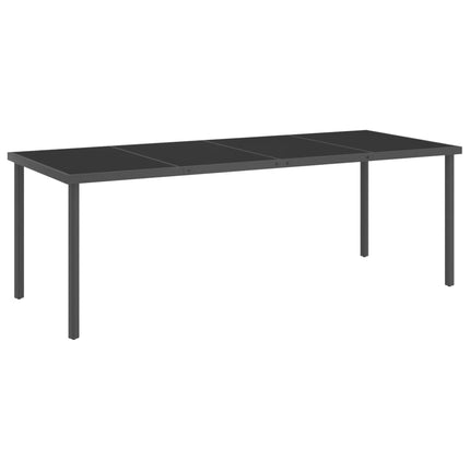 Set da Pranzo per Giardino 9 pz in Acciaio