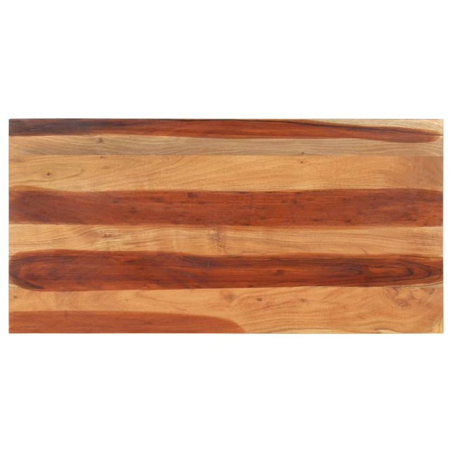 Piano del Tavolo 120x60x(2,5-2,7) cm Legno Massello di Acacia