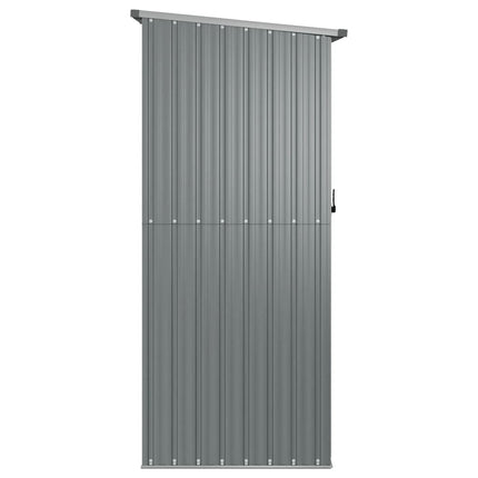 Capanno per Biciclette Grigio 180,5x97x209,5 cm Acciaio Zincato