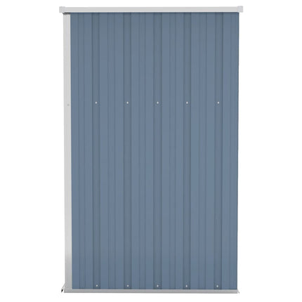 Capanno Giardino a Parete Grigio 118x100x178 cm Acciaio Zincato
