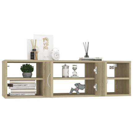 Scaffale a Parete Rovere Sonoma 102x30x29 cm Legno Multistrato