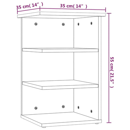 Credenza Grigia 35x35x55 cm in Legno Multistrato