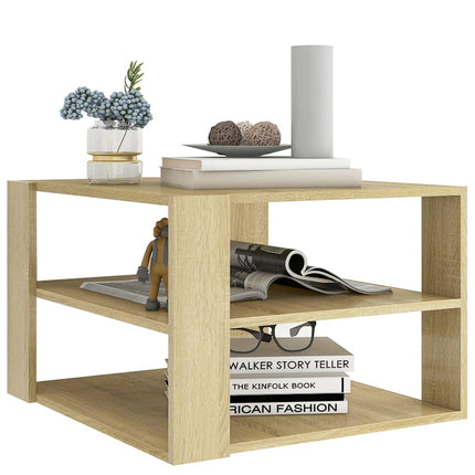 Tavolino da Salotto Rovere Sonoma 60x60x40 cm Legno Multistrato