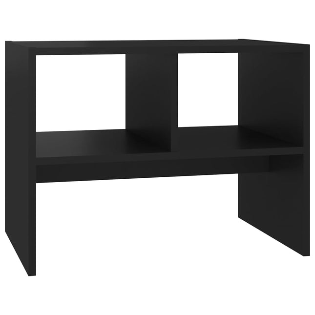 Tavolino Nero 60x40x45 cm in Legno Multistrato