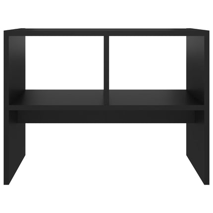 Tavolino Nero 60x40x45 cm in Legno Multistrato