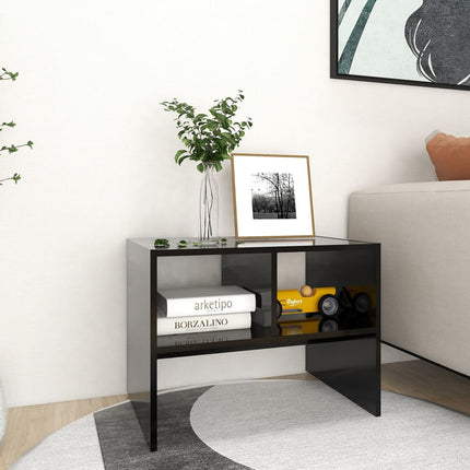 Tavolino Nero 60x40x45 cm in Legno Multistrato