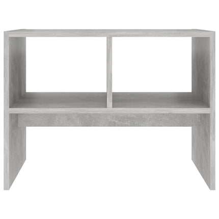 Tavolino Grigio Cemento 60x40x45 cm in Legno Multistrato