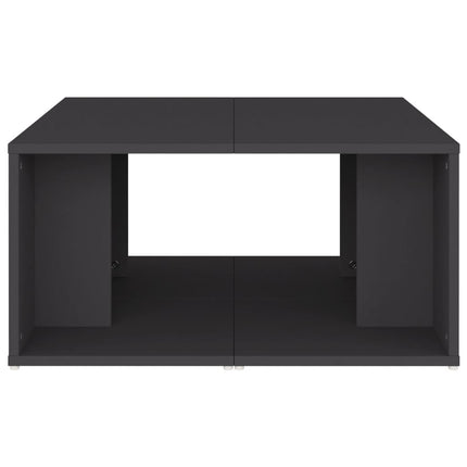 Tavolini da Salotto 4 pz Grigi 33x33x33 cm in Multistrato