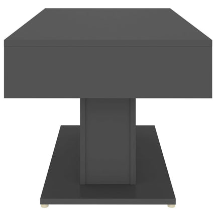 Tavolino da Salotto Grigio 96x50x45 cm in Legno Multistrato