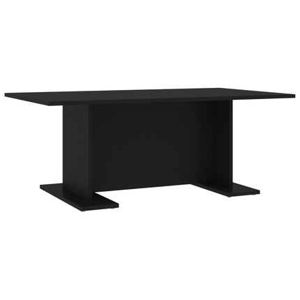 Tavolino da Salotto Nero 103,5x60x40 cm in Legno Multistrato