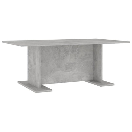 Tavolino Salotto Grigio Cemento 103,5x60x40cm Legno Multistrato