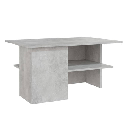 Tavolino Salotto Grigio Cemento 90x60x46,5 cm Legno Multistrato