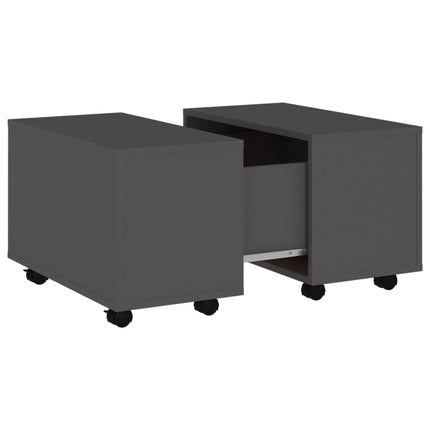 Tavolino da Salotto Grigio 60x60x38 cm in Legno Multistrato