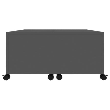 Tavolino da Salotto Grigio 75x75x38 cm in Legno Multistrato
