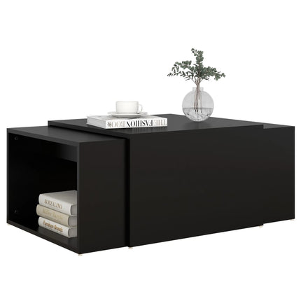 Set Tavolini Incastro Grigio 3pz 60x60x38 cm Legno Multistrato