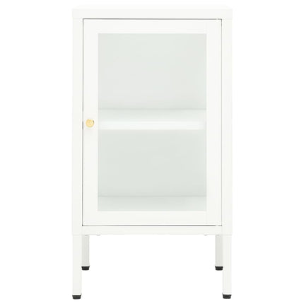 Credenza 38x35x70 cm Metallo e Vetro