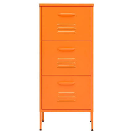 Armadietto Arancione 42,5x35x101,5 cm in Acciaio