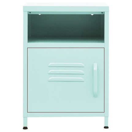 Comodino Menta 35x35x51 cm in Acciaio