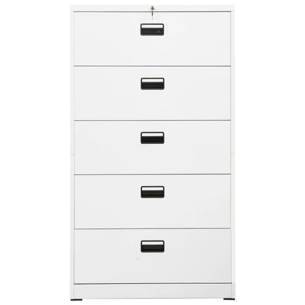 Armadio Classificatore Bianco 90x46x164 cm in Acciaio