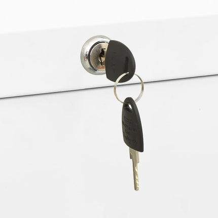 Armadio Classificatore Bianco 90x46x164 cm in Acciaio