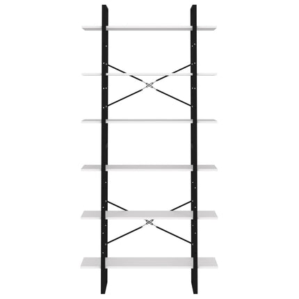 Scaffale Alto Bianco 100x30x210 cm in Legno Multistrato
