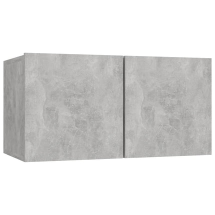 Set di Mobili Porta TV 6 pz Grigio Cemento in Legno Multistrato