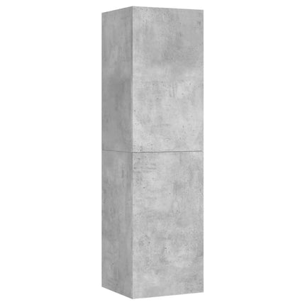 Mobili TV 4 pz Grigio Cemento 30,5x30x110 cm Legno Multistrato