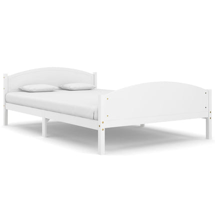 Giroletto senza Materasso Bianco 140x200 cm in Legno di Pino