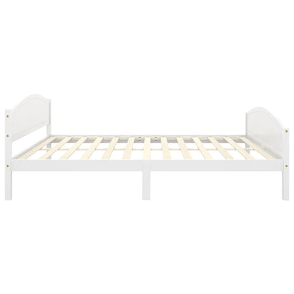 Giroletto senza Materasso Bianco 140x200 cm in Legno di Pino