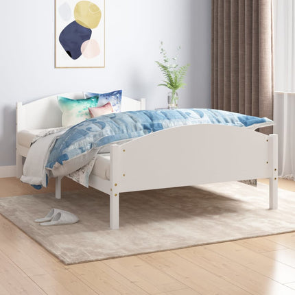 Giroletto senza Materasso Bianco 160x200 cm in Legno di Pino