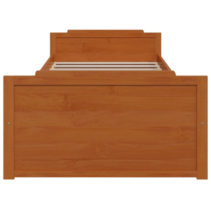 Giroletto Ambra con Cassetti Legno Massello di Pino 90x200 cm