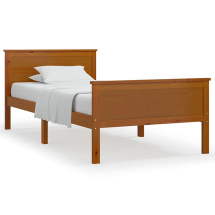 Giroletto Marrone Ambra in Legno Massello di Pino 90x200 cm