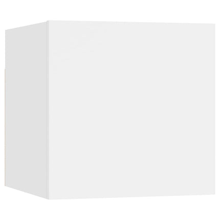 Comodino Bianco 30,5x30x30 cm in Legno Multistrato