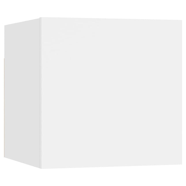 Comodino Bianco 30,5x30x30 cm in Legno Multistrato