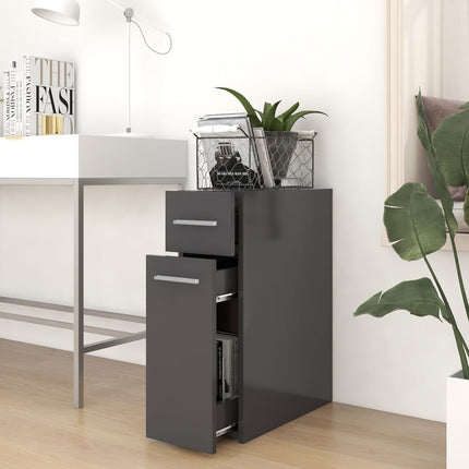 Armadietto da Farmacia Grigio 20x45,5x60cm in Legno Multistrato
