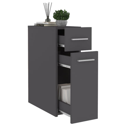 Armadietto da Farmacia Grigio 20x45,5x60cm in Legno Multistrato