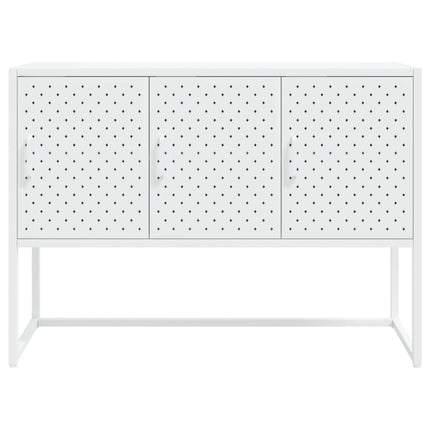 Credenza Bianca 105x35x75 cm in Acciaio