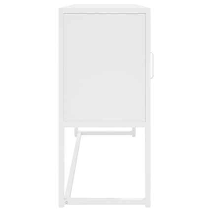 Credenza Bianca 105x35x75 cm in Acciaio