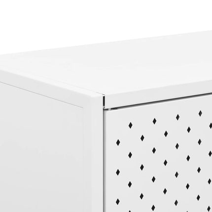 Credenza Bianca 105x35x75 cm in Acciaio