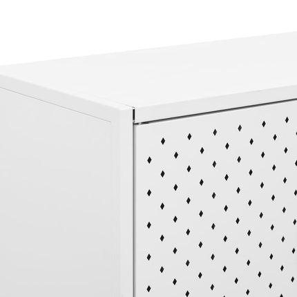 Credenza Bianca 75x35x75 cm in Acciaio