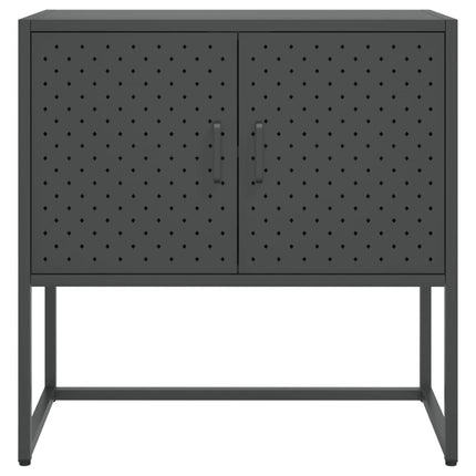 Credenza Antracite 75x35x75 cm in Acciaio