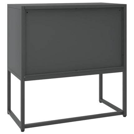 Credenza Antracite 75x35x75 cm in Acciaio