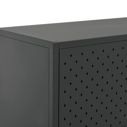 Credenza Antracite 75x35x75 cm in Acciaio