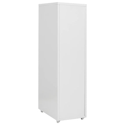 Schedario Mobile Grigio 28x41x109 cm in Metallo