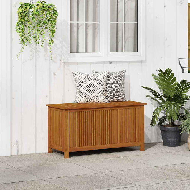 Contenitore da Giardino 113x50x58cm in Legno Massello di Acacia