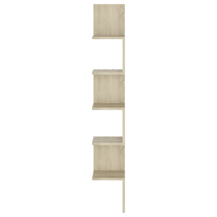 Scaffale Angolare Muro Sonoma 20x20x127,5cm Legno Multistrato