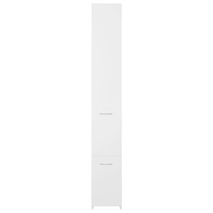 Armadietto da Bagno Bianco 25x26,5x170 cm in Legno Multistrato