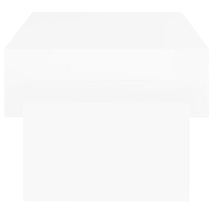 Tavolino da Salotto Bianco 102x55x42 cm Legno Legno Multistrato