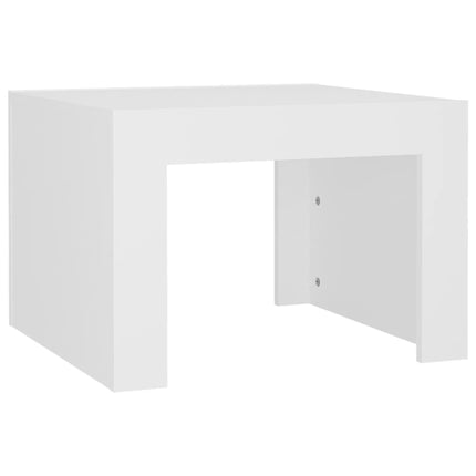 Tavolino da Salotto Bianco 50x50x35 cm in Truciolato